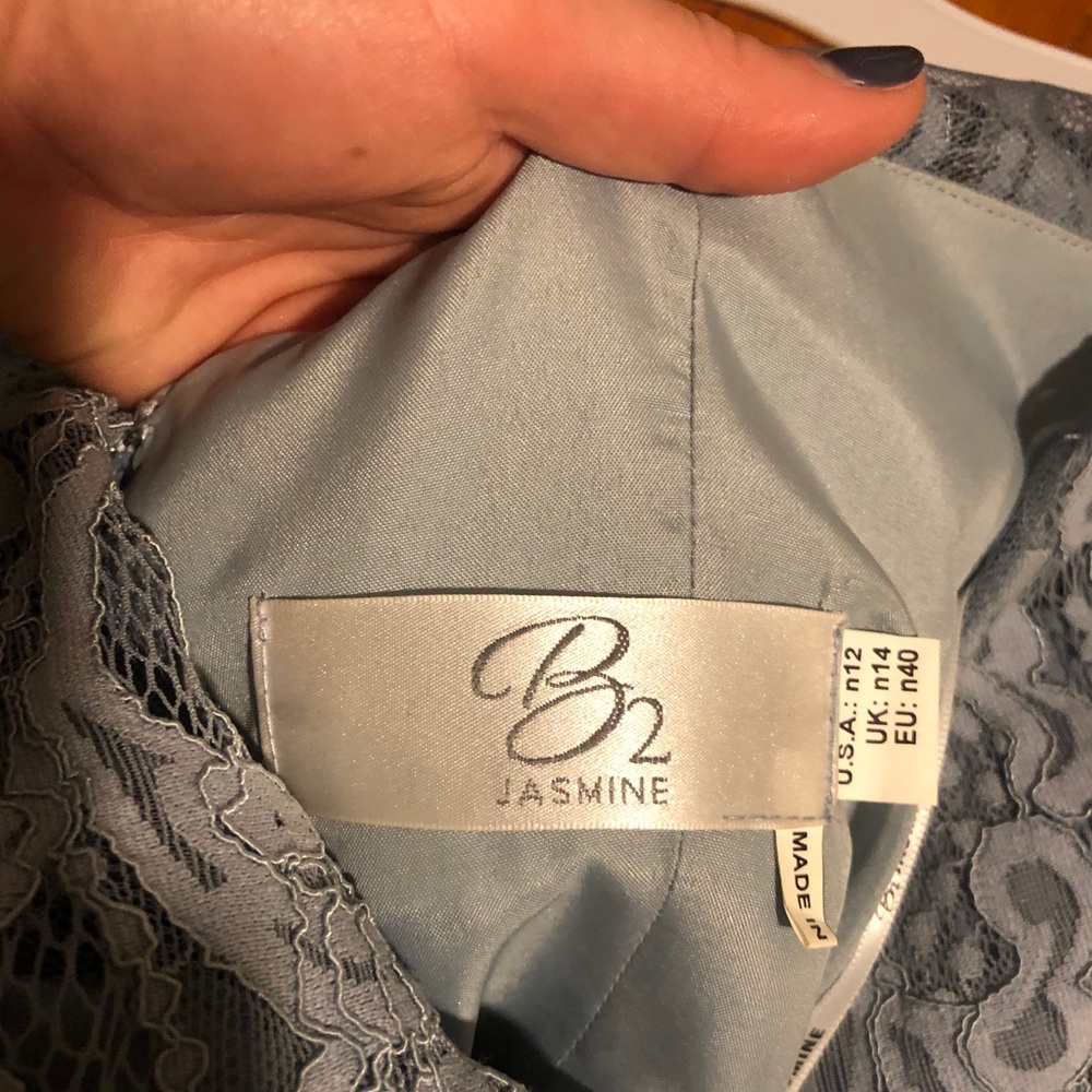 Slate bridesmaid dress